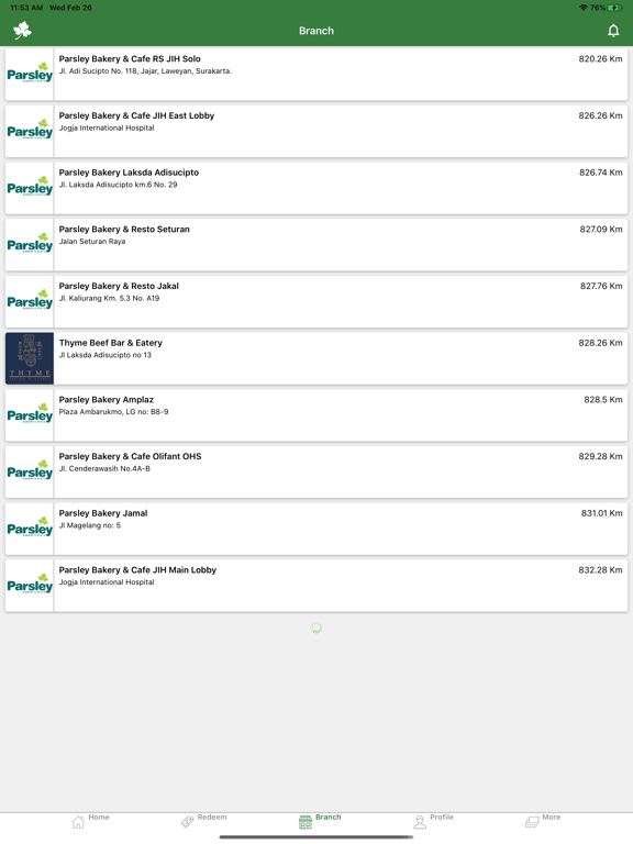 Parsley iPad screenshot