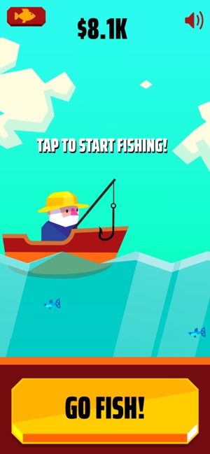 Why is there so much skin in this iOS fishing game?