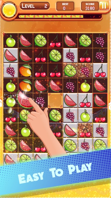 Happy Fruit Bunny Match 3 Game screenshot 1