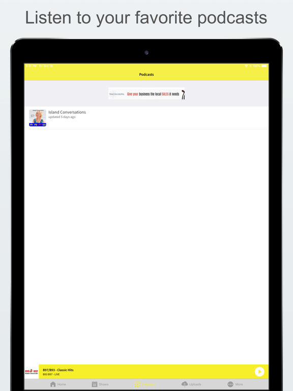 B97/B93 Classic Hits iPad screenshot 4 - Music app