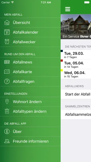 Abfall App - Vorarlberg screenshot 2