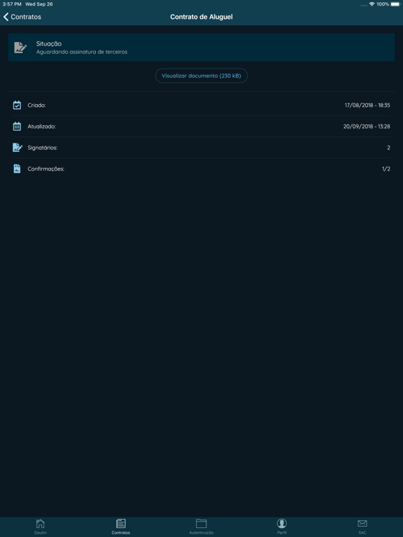 Dautin iPad screenshot