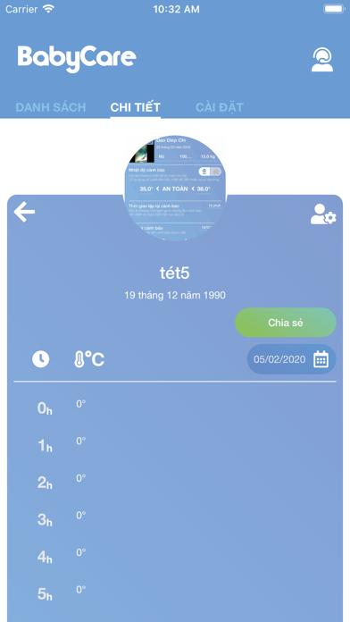 BabyCare Nhiệt kế thông minh Screenshot