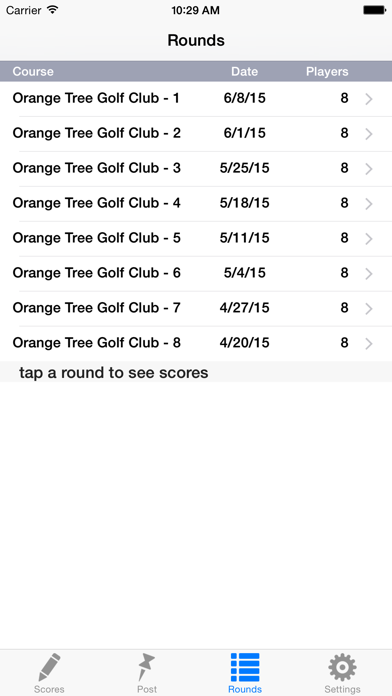 Golf Handicap Group & League Screenshot