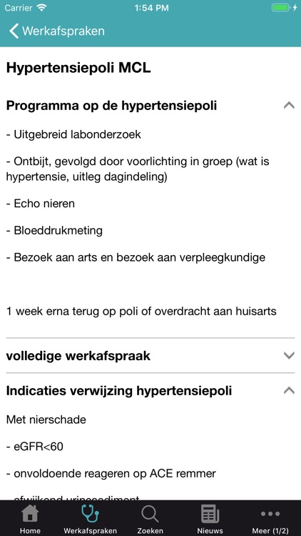 Werkafspraken MCC Leeuwarden