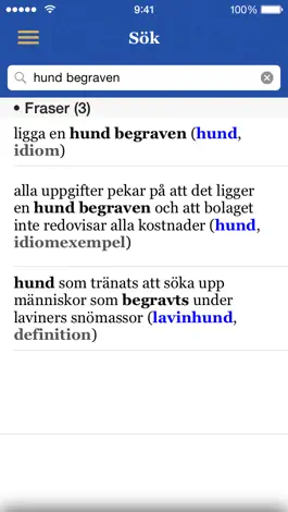 Game screenshot Svensk ordbok apk