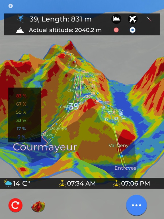 Screenshot #6 pour 3DSkiTracks - France