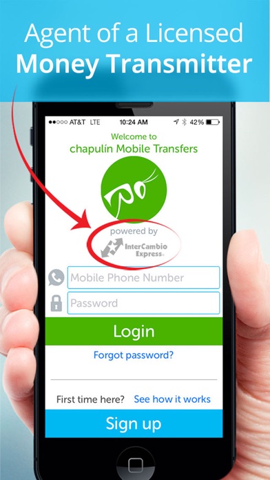 Chapulín Money Transfers Screenshot