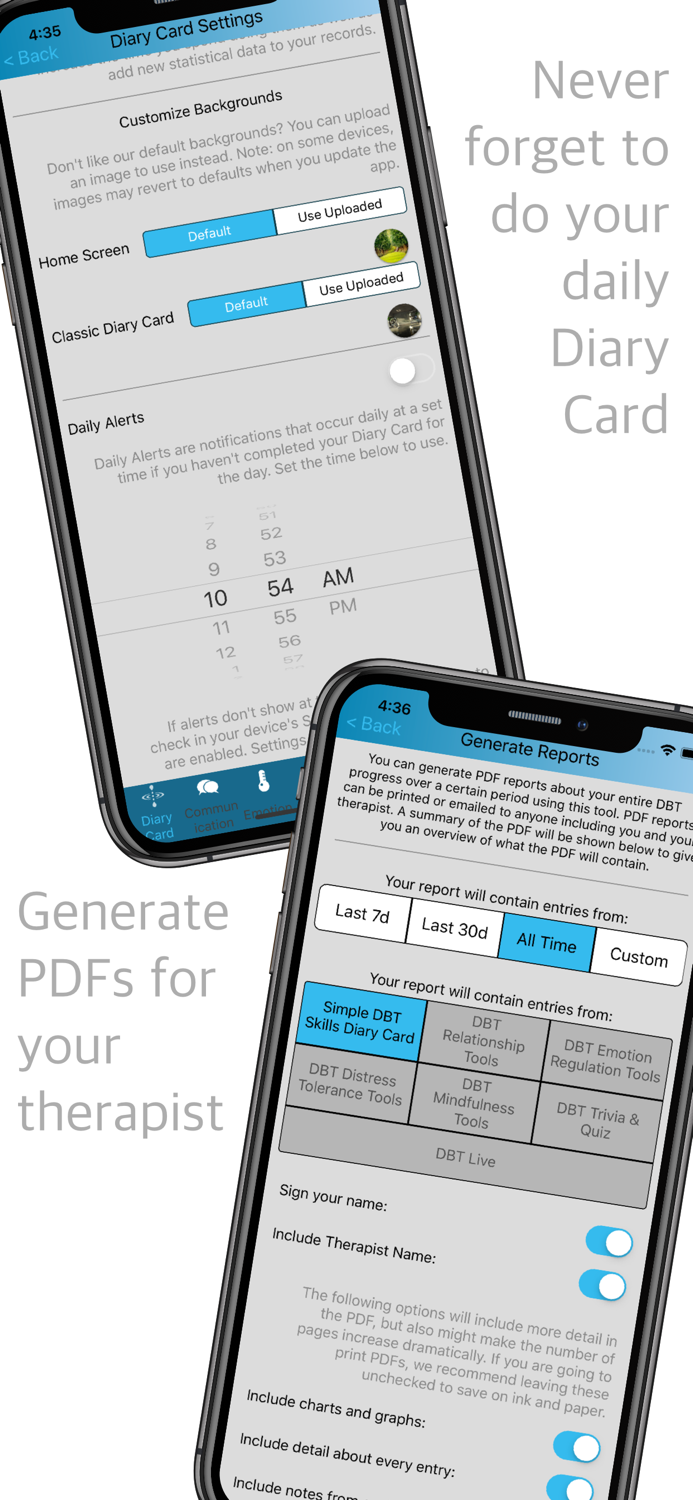 Simple DBT Skills Diary Card