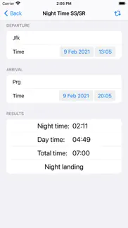 flight night time iphone screenshot 2