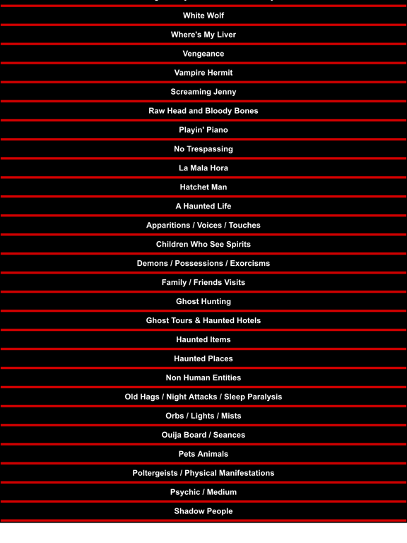Top Ghost Stories iPad screenshot