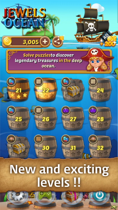 Jewels Ocean: Match3 Puzzle Screenshot