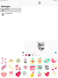 Love Romance - Adult Stickers ipad bilder 0