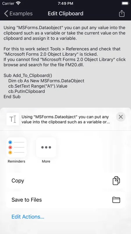 VBA Guide For Excel screenshot 5 of 5