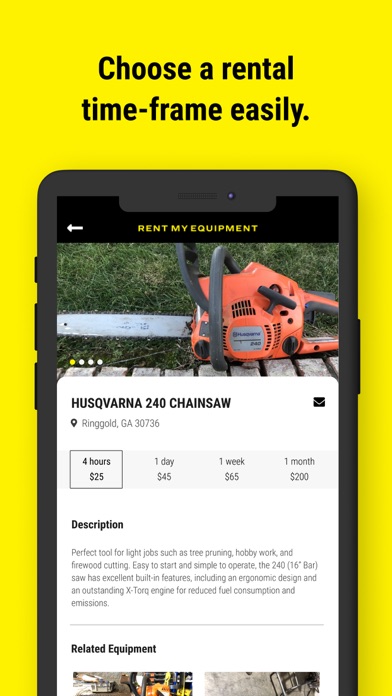 Rent My Equipment Screenshot