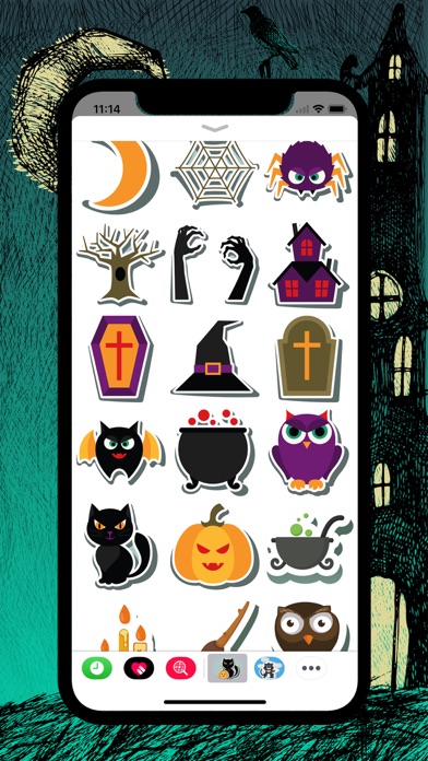 Screenshot #1 pour Collection stickers Halloween