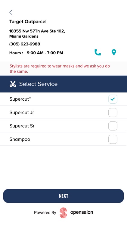 Supercuts Hair Salon Check-in