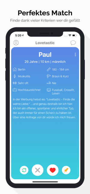 ‎Lovetastic - Dating ohne Foto Screenshot