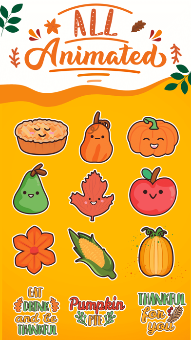 Screenshot #2 pour Thanksgiving Day Stickers *