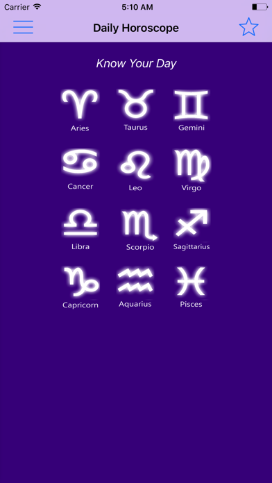 Daily Horoscope App Screenshot