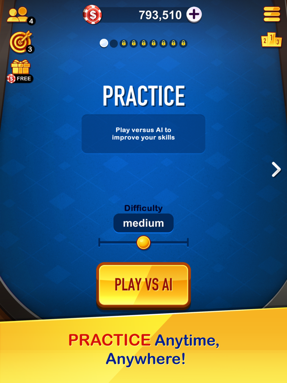 SPEED - Heads Up Solitaire iPad screenshot 7 - Games app