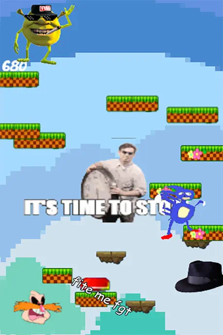 Sanic Meme Jumper