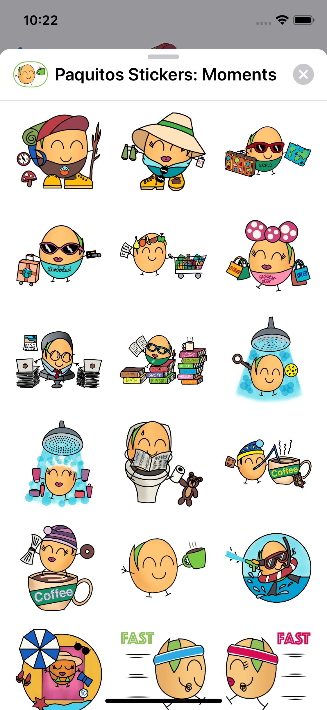 Paquitos Stickers: Moments