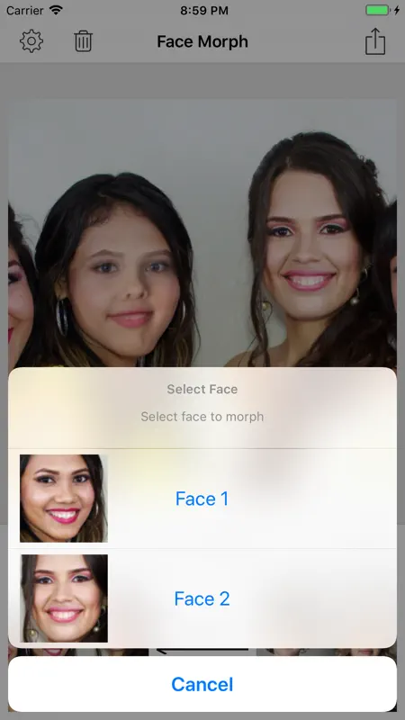 Face Morph - Morph 2 Faces screenshot 7 of 10