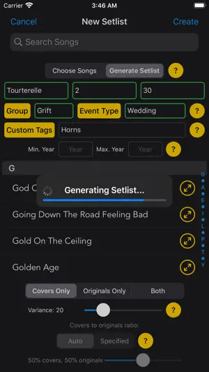 Set Genie – Setlist Helper screenshot 1