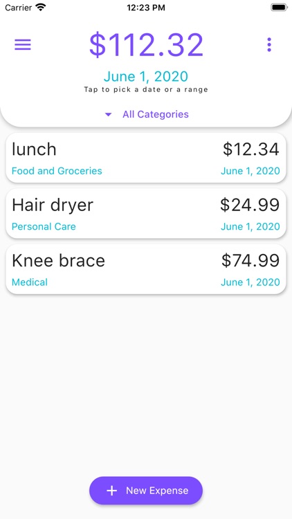 Daily Expense Tracker