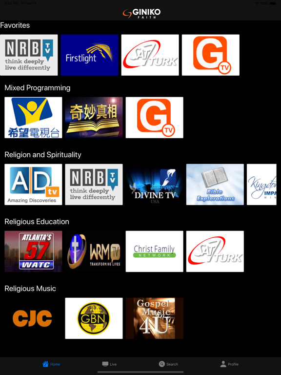 Screenshot #5 pour Giniko Faith TV