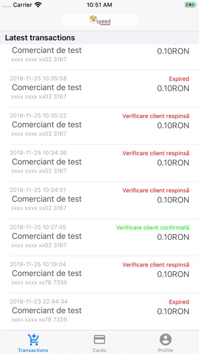 Speed Financiar 3DSecure Screenshot