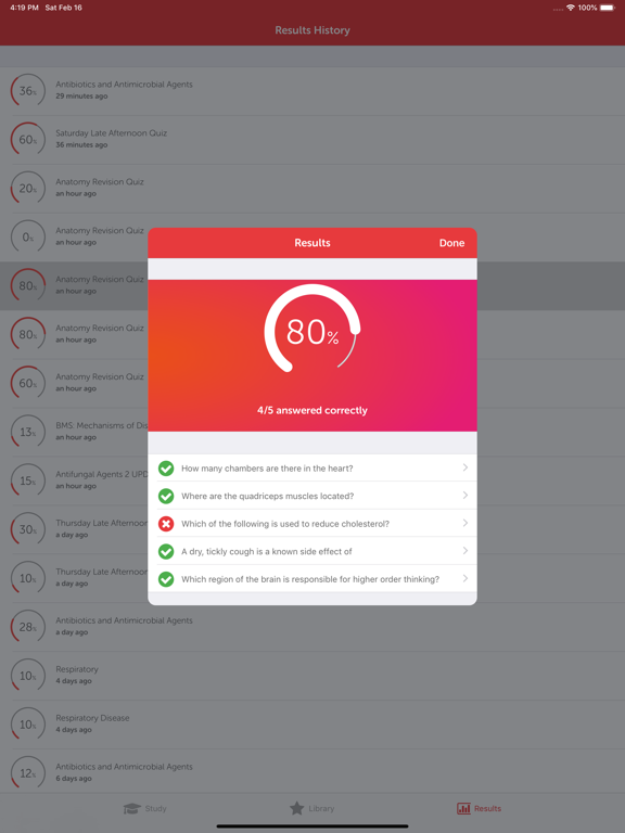 Synap iPad screenshot