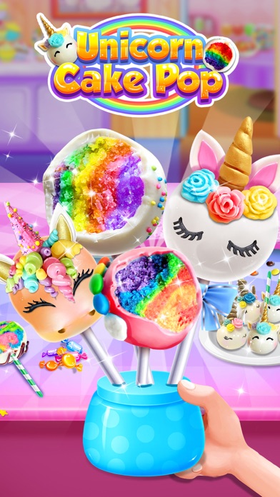 Sweet Unicorn Cake Pop Dessert screenshot 1
