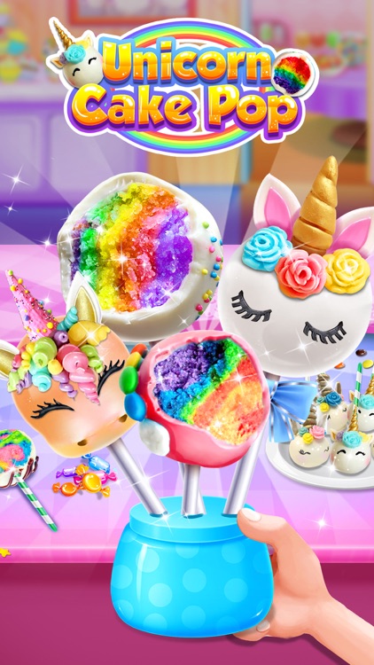 Sweet Unicorn Cake Pop Dessert