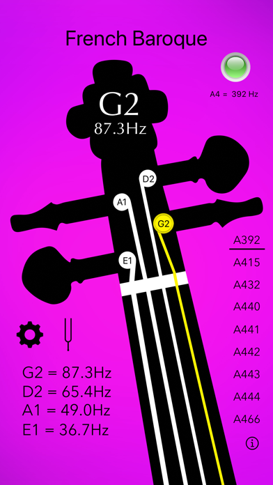 Double Bass Tuner Basic screenshot 3