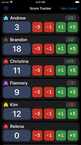 Game screenshot Game Score Tracker apk