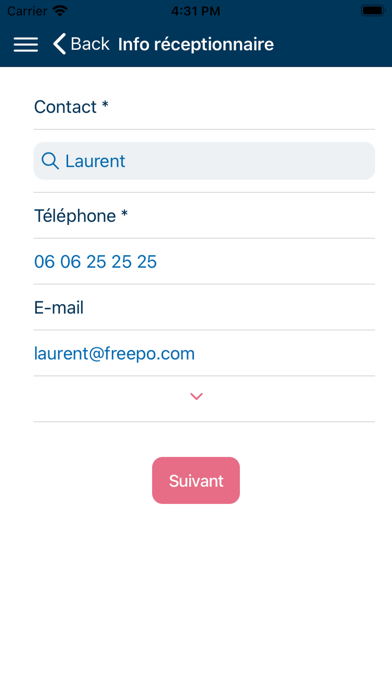 USEND Livraison Personnalisée Screenshot