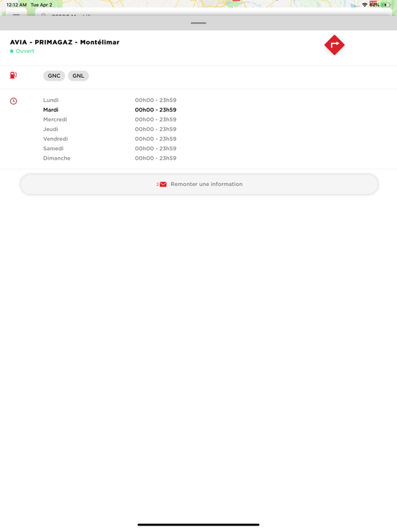 Gasfly iPad screenshot
