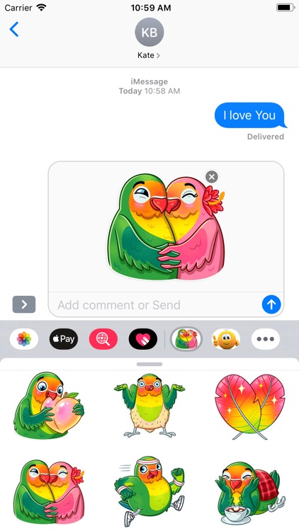 Love Birds Life Stickers