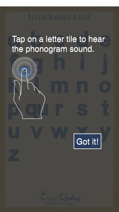 Letter Sounds A to Z Screenshot