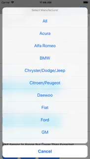 obd2 codes list iphone capturas de pantalla 4