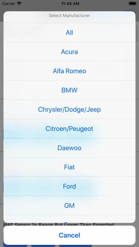 Obd2 Codes List screenshot 4 of 7