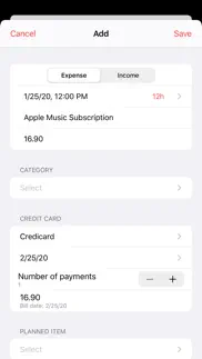 my personal finances iphone screenshot 4