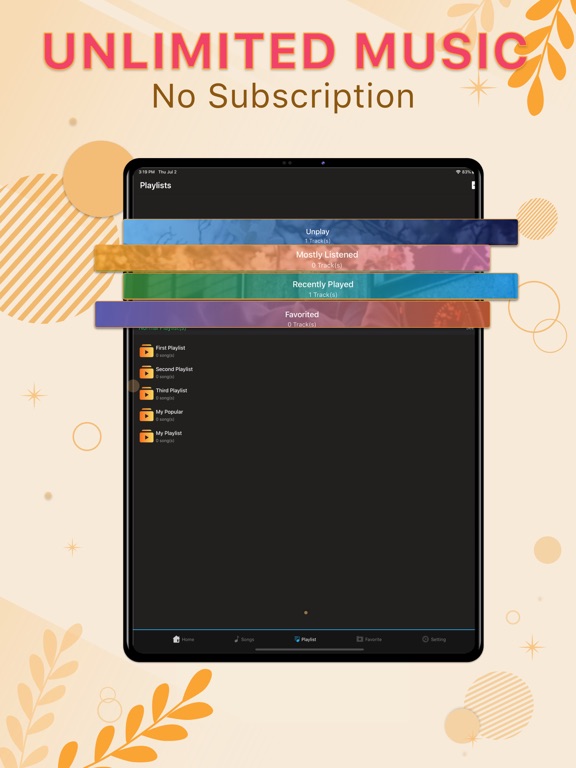 Screenshot #6 pour Music Player ๏ Unlimited MP3