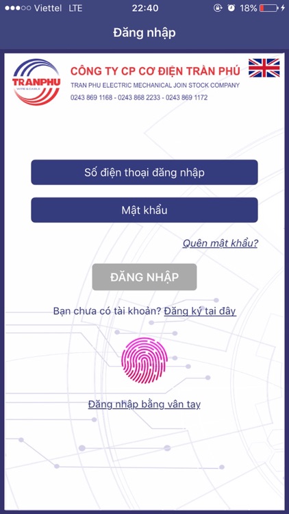 TRANPHU - Xác thực chính hãng