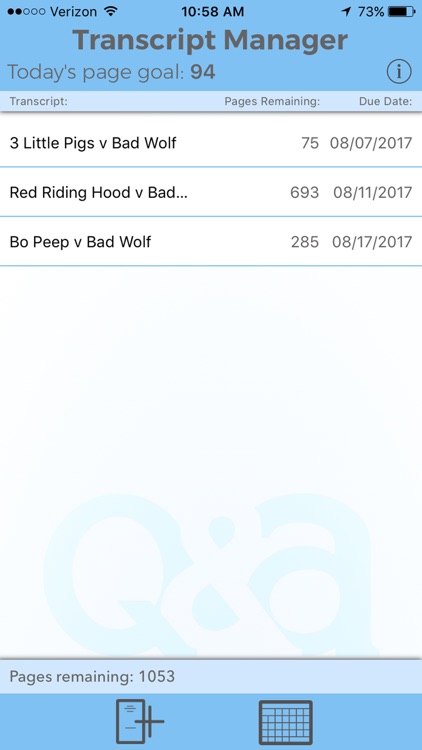 Transcript Manager
