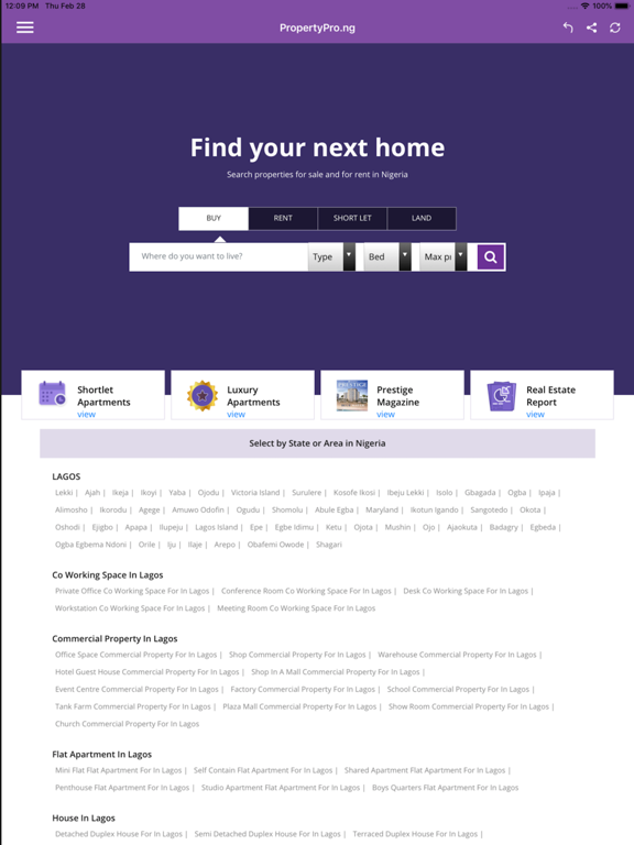 Propertypro Property App
