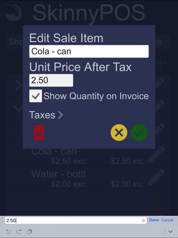 Screenshot #4 pour SkinnyPOS