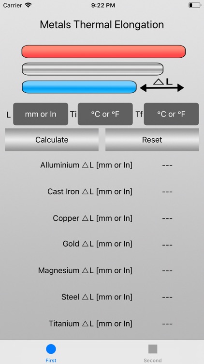 Metals Thermal Elongation